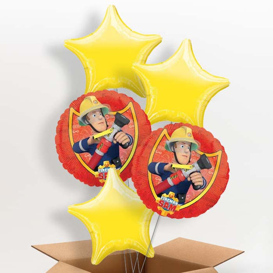 Fireman Sam Helium Balloons in a Box (Hose) - 5 Balloon | Party Save Smile