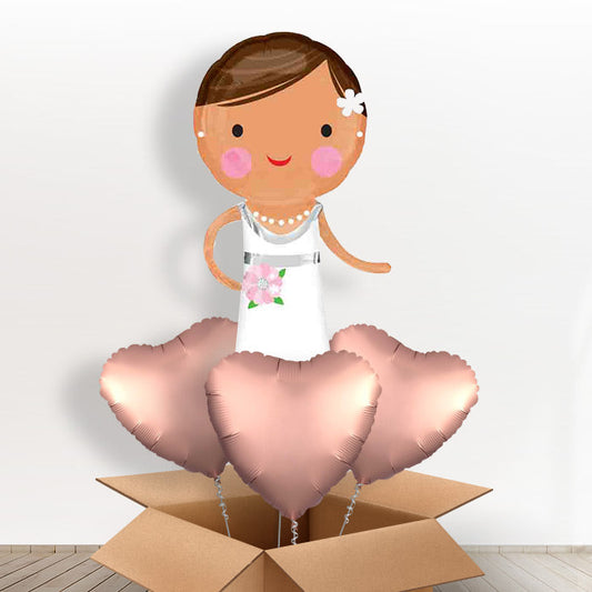 Lovely Bride Giant Shaped Balloon in a Box Gift