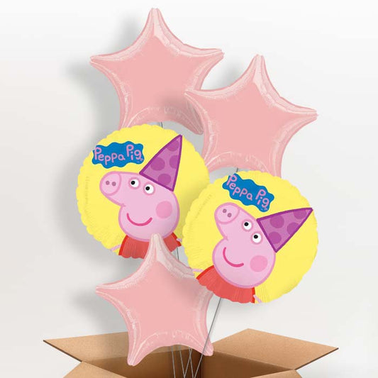 Peppa Helium Balloon in a Box Gift - 5 Balloon | Party Save Smile
