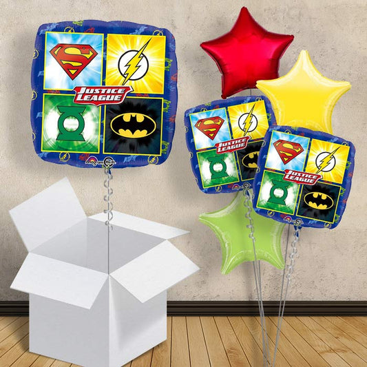 Justice League Symbols Helium Balloon in a Box - 1 Balloon | Party Save Smile