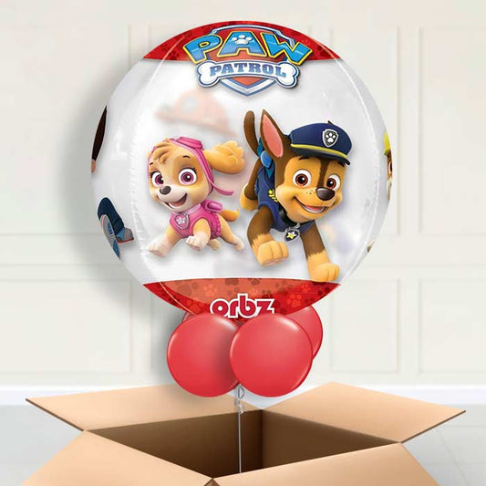 Paw Patrol Orbz Helium Balloon in a Box Gift - Orbz Balloon | Party Save Smile