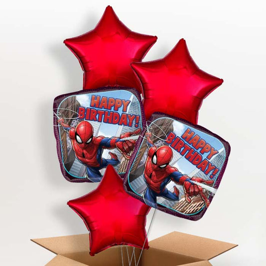 Spiderman Helium Balloon in a Box (Happy Birthday) - 5 Balloon | Party Save Smile