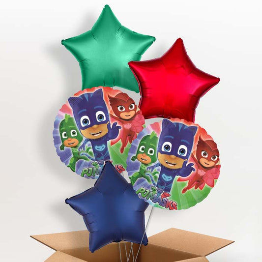 PJ Masks Helium Balloons in a Box - 5 Balloon | Party Save Smile