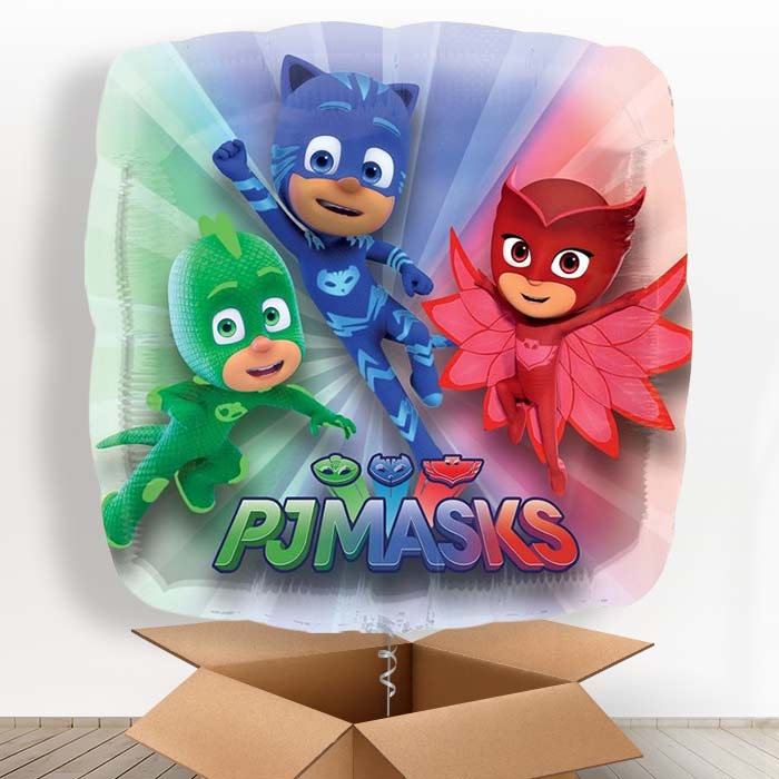 Giant PJ Mask Helium Balloons in a Box