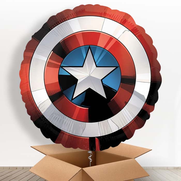 Captain America Helium Balloon in a Box
