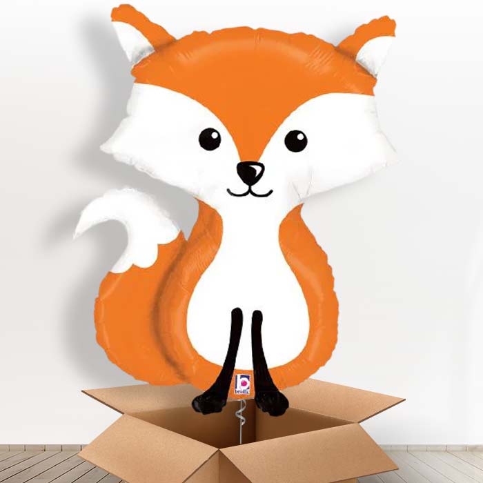 Fox Giant Helium Balloon in a Box Gift
