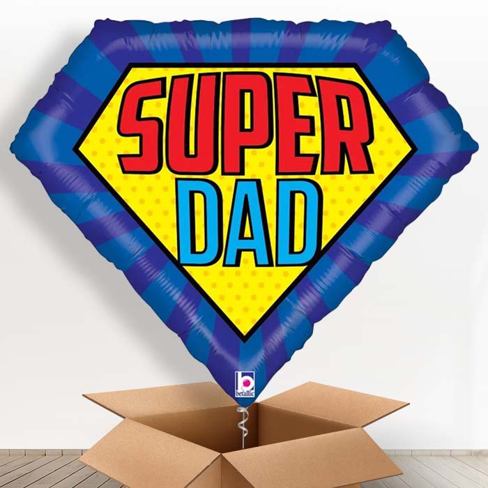 Giant Super Dad Helium Balloons in a Box