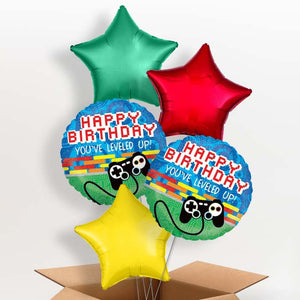 Happy Birthday Game Controller Helium Balloon in a Box