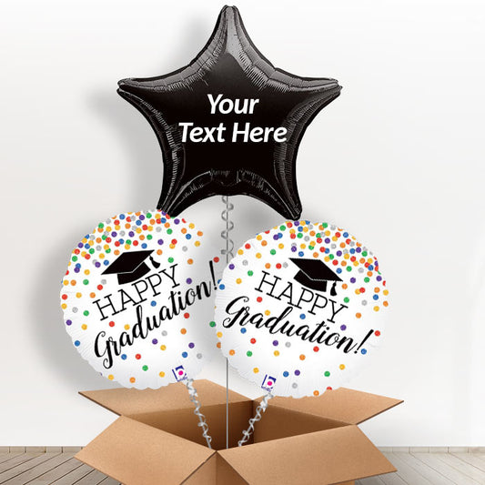 Personalised Graduation Balloons UK - Confetti