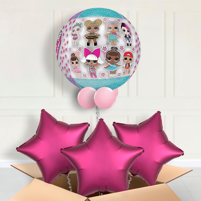 Lol Surprise Orbz | Sphere Helium Balloon in a Box - Orbz Balloon with 3 Balloons | Party Save Smile