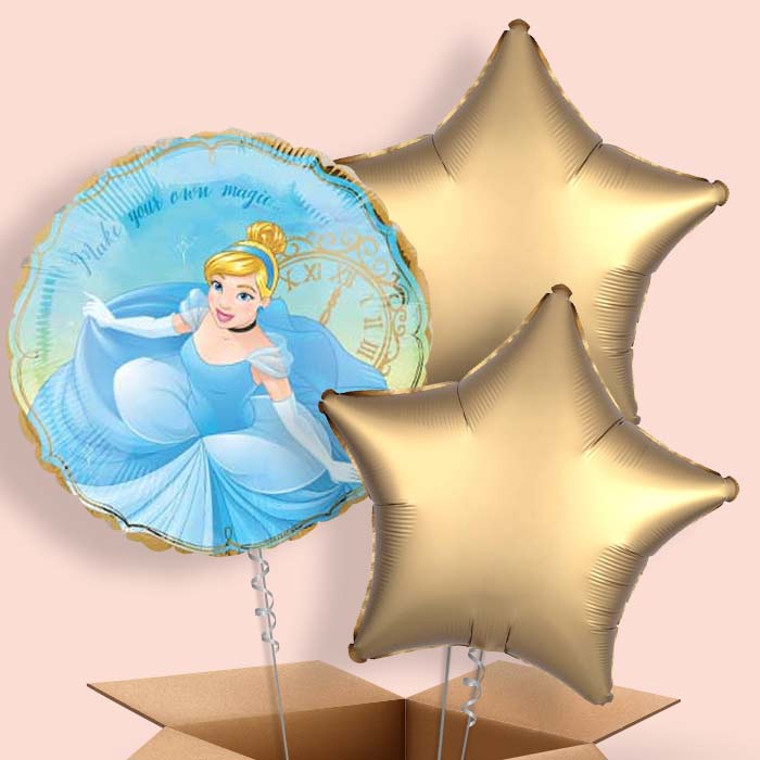 Cinderella Helium Balloon in a Box - 3 Balloon | Party Save Smile