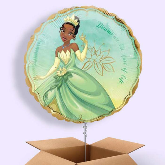 Princess Tiana Helium Balloons in a Box