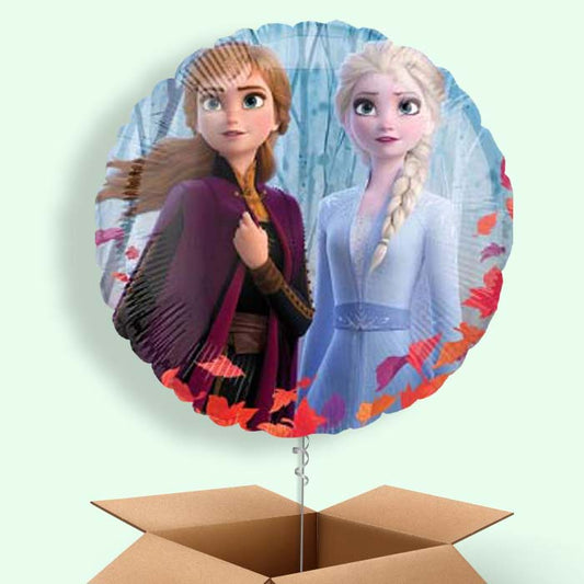 Elsa and Anna Frozen Theme Balloons in a Box