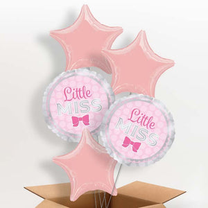 Little Miss Baby Shower Helium Balloons in a Box