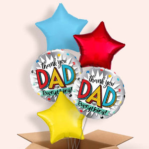 Thank You Dad Fathers Day Helium Balloon in a Box