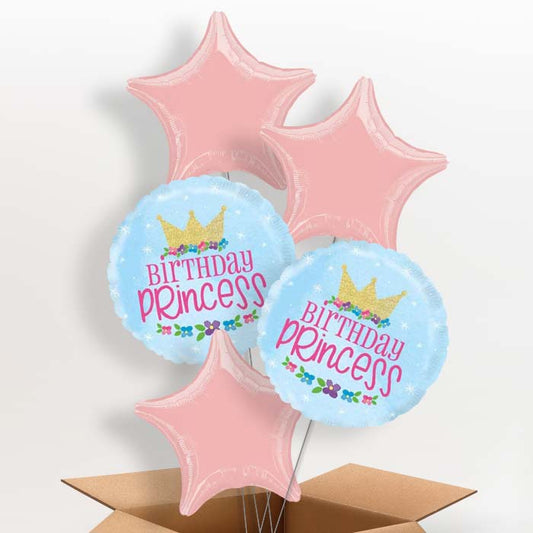 Magical Birthday Princess Helium Balloon in a Box - 5 Balloon | Party Save Smile