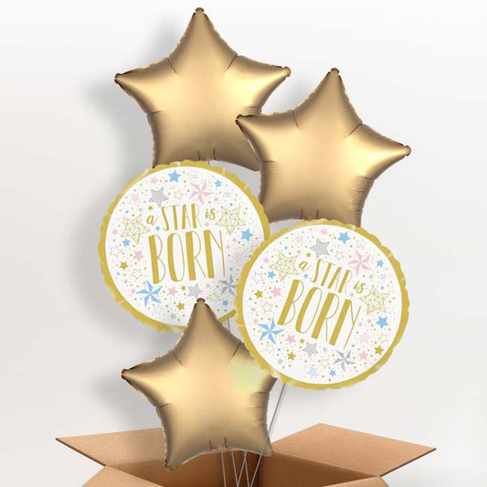 A Star is Born New Baby Helium Balloon in a Box - 5 Balloon | Party Save Smile