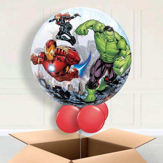 Marvel Avengers Bubble Balloon in a Box - Bubble Balloon | Party Save Smile