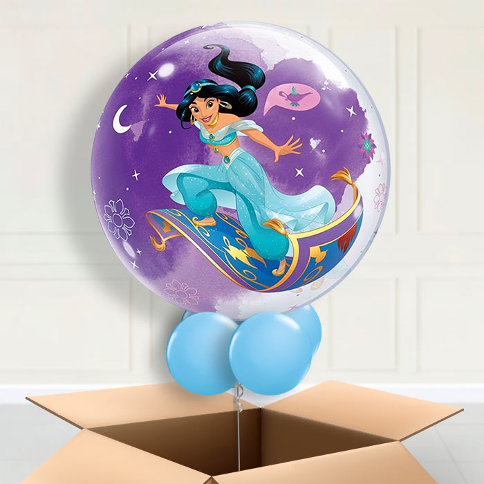 Princess Jasmine Bubble Balloons in a Box - Bubble Balloon | Party Save Smile