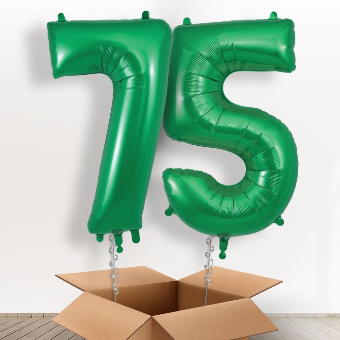 75 Helium Balloons in a Box Gift - Package | Party Save Smile