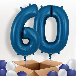 Navy Blue 60 Helium Balloons in a Box