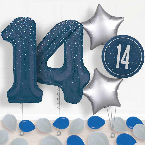 14 Number Balloon Pink 40 Inch Big Foil Mylar 14th Balloons For 14 Year...