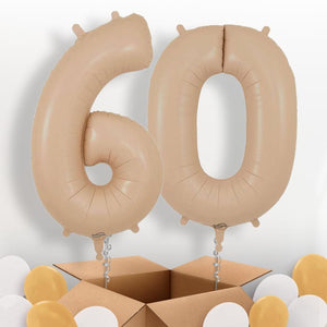 Matte Nude 60 Helium Balloons in a Box