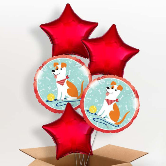 Dog Helium Balloon in a Box - 5 Balloon | Party Save Smile
