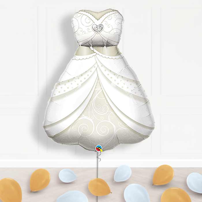 Bride Wedding Balloon Display in a Box - Supershape Balloon | Party Save Smile