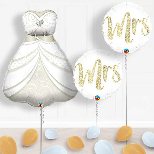 Bride Wedding Balloon Display in a Box - Package | Party Save Smile