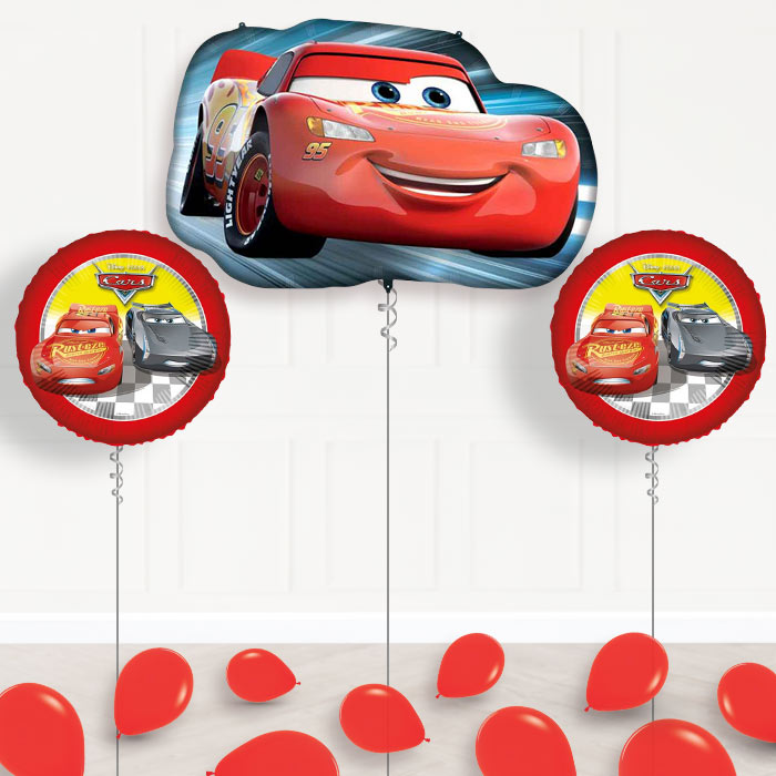 Lightning McQueen Balloon Display Delivered - Package | Party Save Smile