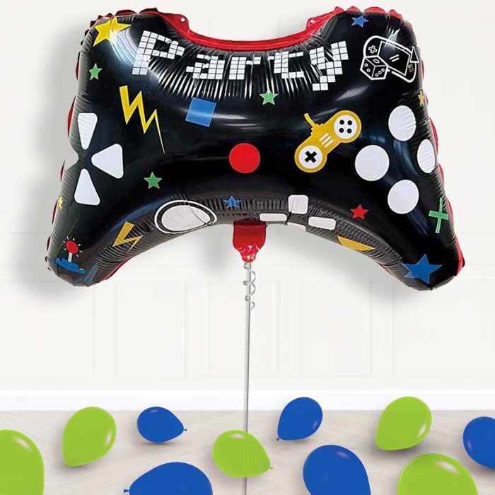 Game Controller Shaped Helium Balloon Display Package - Supershape Balloon | Party Save Smile