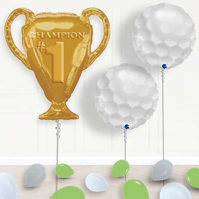 Golf Themed Balloons Display in a Box - Package | Party Save Smile