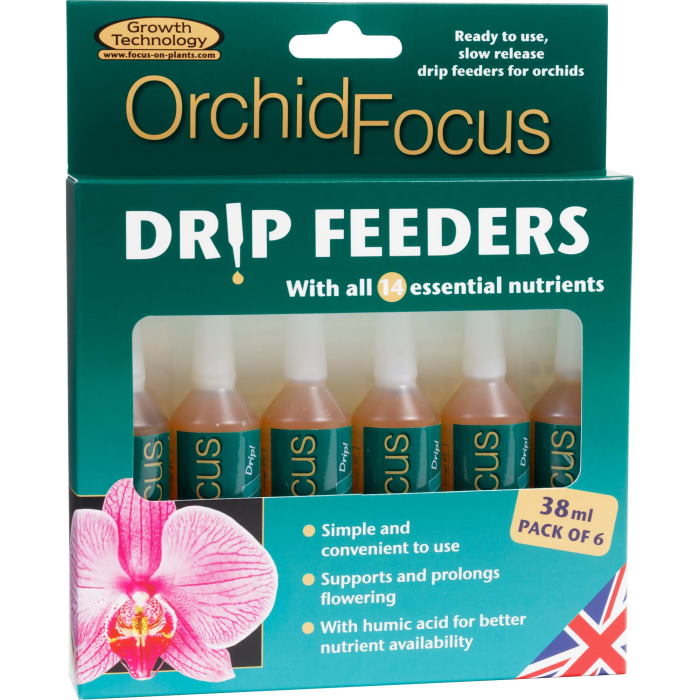Orchid Focus Drip Feeders 38ml Pack of 6 | Party Save Smile