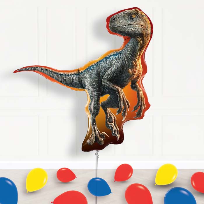 Jurassic World Balloon Display in a Box - Supershape Balloon | Party Save Smile