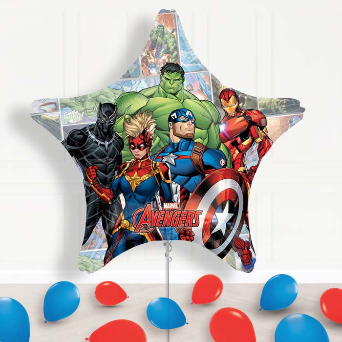 Giant Marvel Avengers Shaped Balloon Package Delivered - Supershape Balloon | Party Save Smile