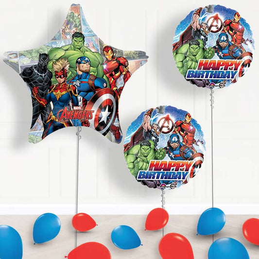 Giant Marvel Avengers Shaped Balloon Package Delivered - Balloon Package | Party Save Smile