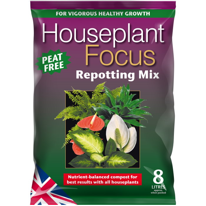 Houseplant Focus Repotting Mix 8L Peat Free | Party Save Smile