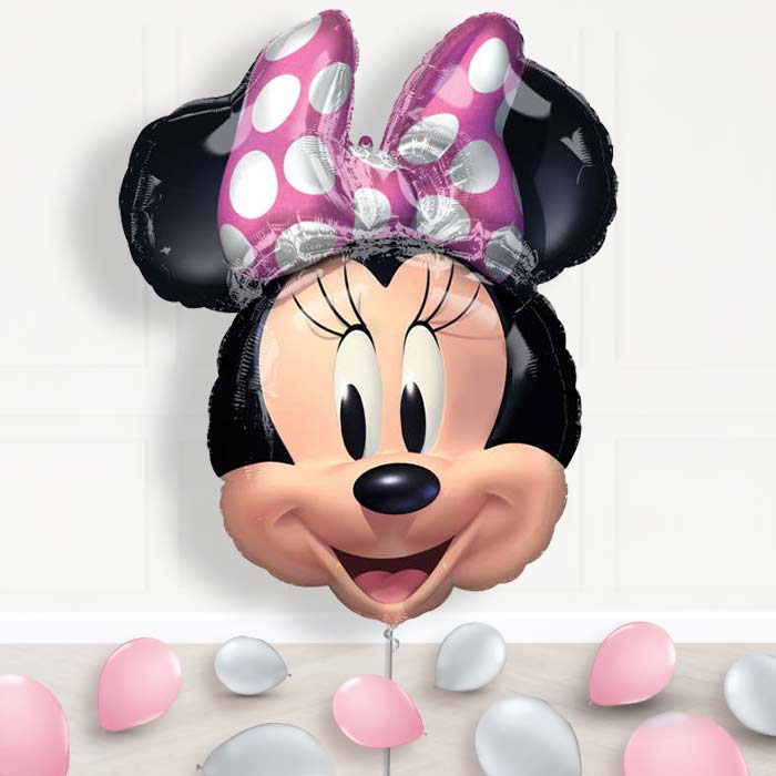 Giant Minnie Mouse Forever Balloon Package Delivered - Supershape Balloon | Party Save Smile