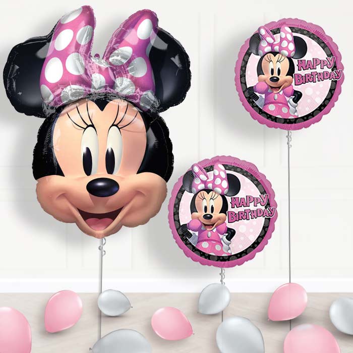 Giant Minnie Mouse Forever Balloon Package Delivered - Balloon Package | Party Save Smile