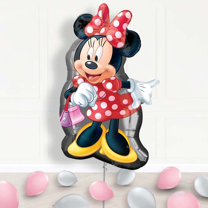 Giant Minnie Mouse Polka Dots Balloon Package Delivered - Supershape Balloon | Party Save Smile