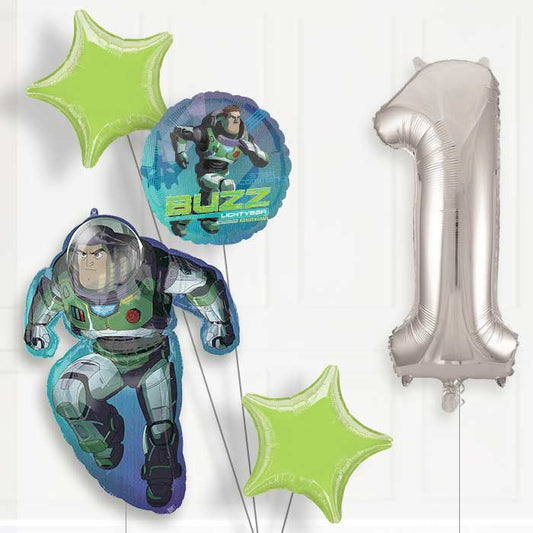 Buzz Lightyear 1st Birthday Helium Balloon Package - 1st Birthday Balloon Package | Party Save Smile