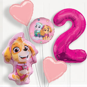 Skye Shaped 2nd Birthday Helium Balloon Package