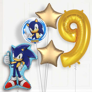 Sonic the Hedgehog 9th Birthday Balloon Helium Balloon Package