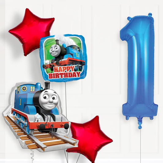 Thomas and Friends 1st Birthday Helium Balloon Package - 1st Birthday Balloon Package | Party Save Smile