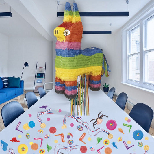 Donkey Burro Pull Pinata Party Kit with Favours and Confetti | Party Save Smile