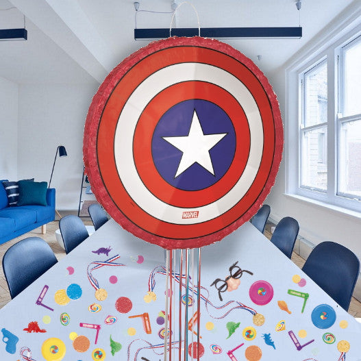 Captain America Shield Filled Pinata Kit | Party Save Smile