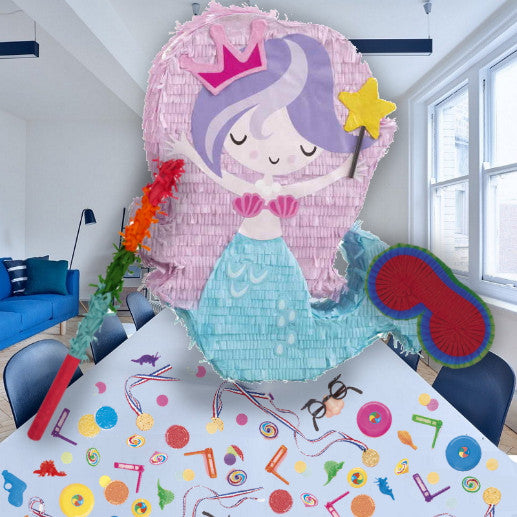 Mermaid Pinata UK with Filling Kit | Party Save Smile