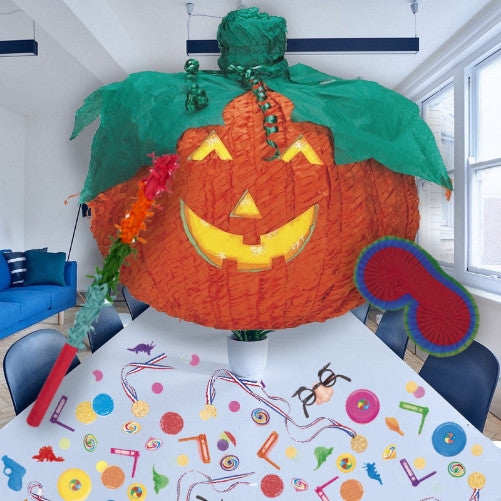 Pumpkin Pinata Party Kit with Favours and Confetti | Party Save Smile