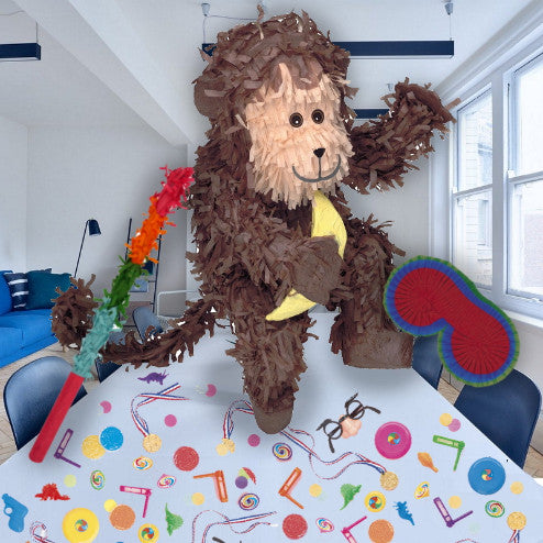 Monkey Pinata Party Kit with Favours and Confetti | Party Save Smile